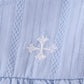 Premium Blue Cross Embroidery Set