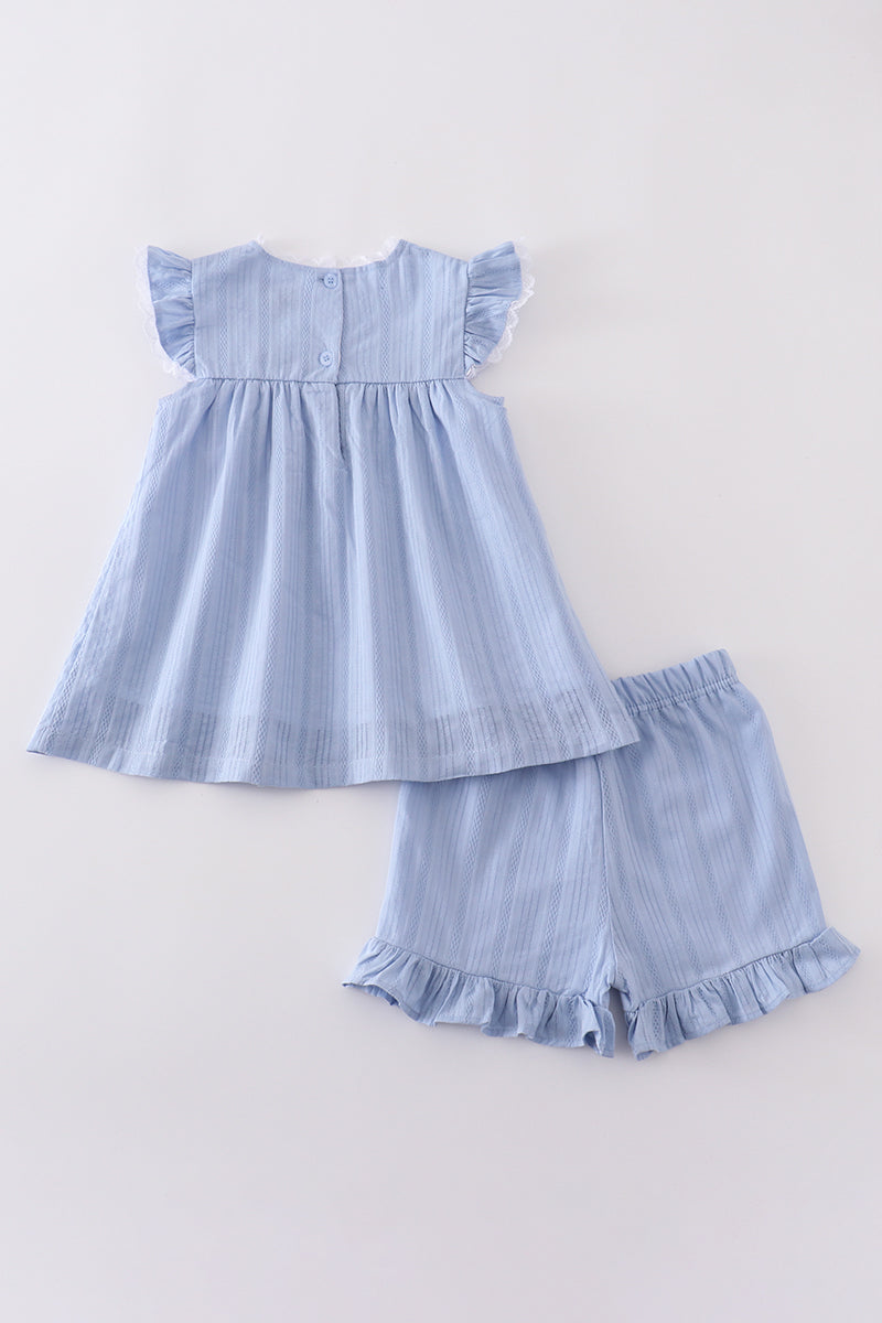 Premium Blue Cross Embroidery Set