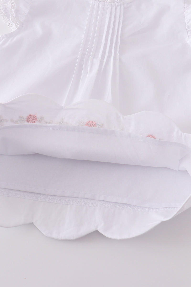 Premium White Floral Embroidery Set