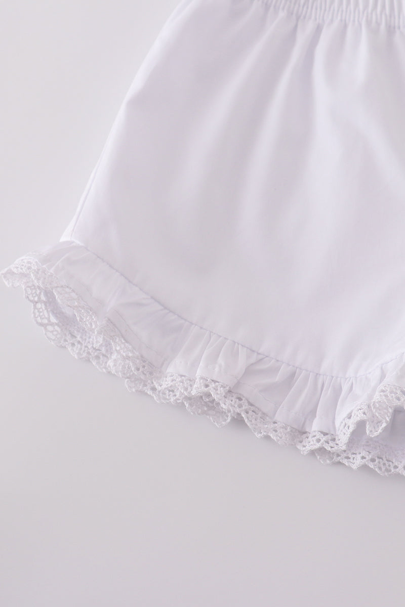Premium White Floral Embroidery Set