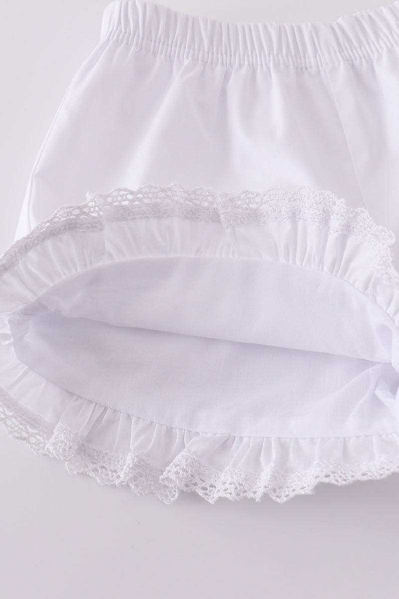 Premium White Floral Embroidery Set