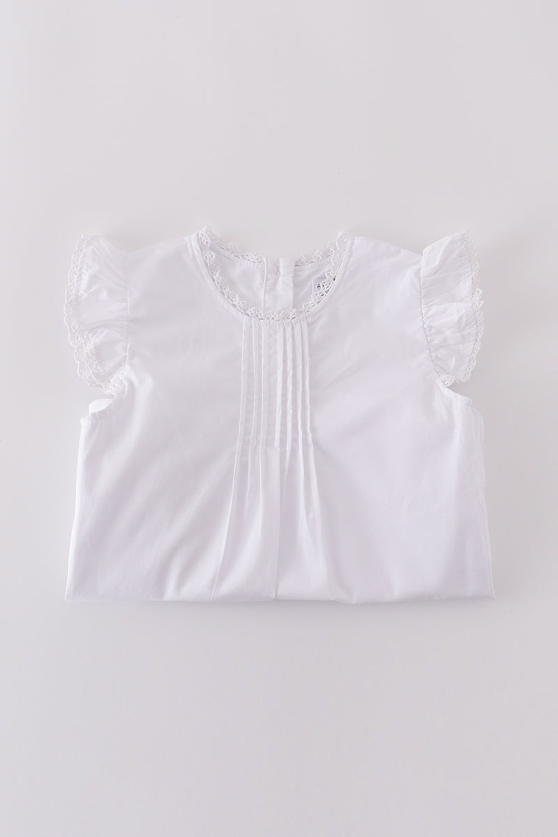 Premium White Floral Embroidery Set