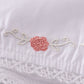 Premium White Floral Embroidery Bloomer Set