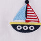 Premium Blue Sailboat Embroidery Top