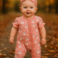 Halloween Ghost Print Ruffle Romper