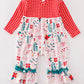Platinum Red Christmas Plaid Ruffle Girl Romper
