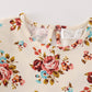 Platinum Rust Floral Print Ruffle Tunic