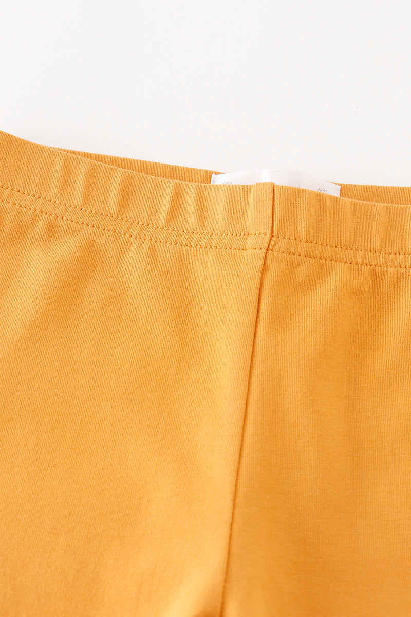 Platinum Yellow Ruffle Girl Pants