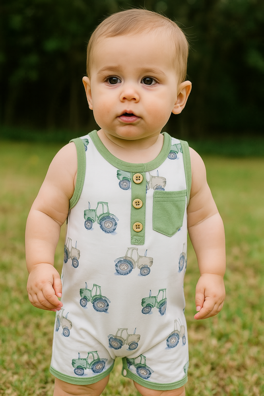 Tiny Tractors Romper