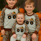 Camouflage Truck Pumpkin Applique Stripe Hoodie Set