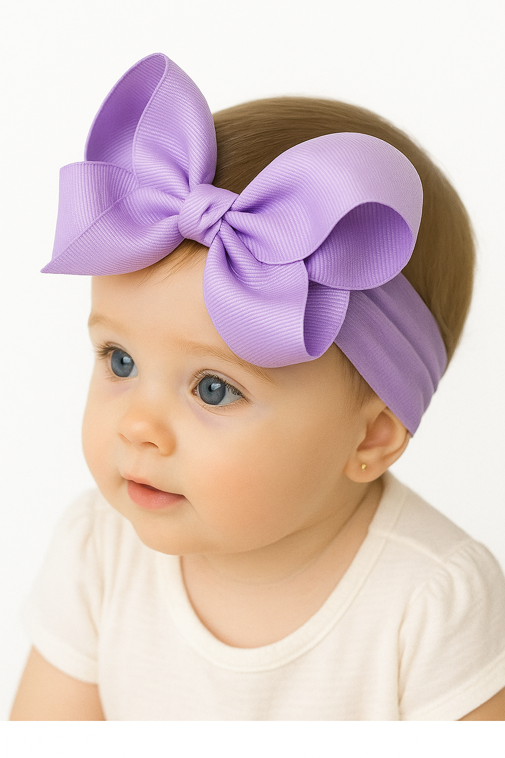 Maddie's Big Bow Headband, 5" Bow Classic, 20 Color Options