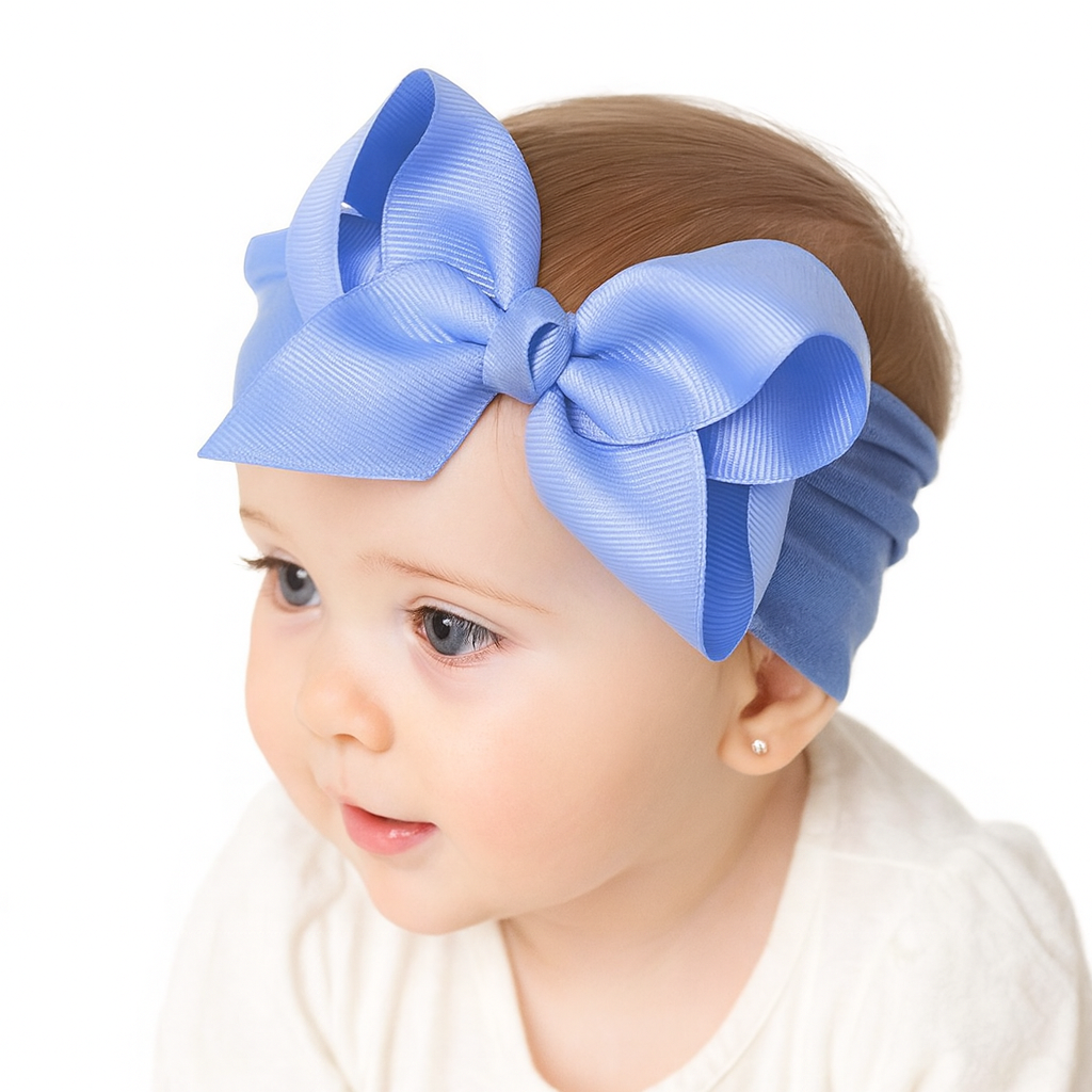 Maddie's Big Bow Headband, 5" Bow Bold, 20 Color Options