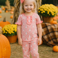 Halloween Ghost Print Ruffle Pajama Set