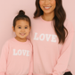 Valentine's Day Love French Knot Mom&Me Top