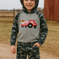 Camouflage Farm Tractor Applique Pants Set
