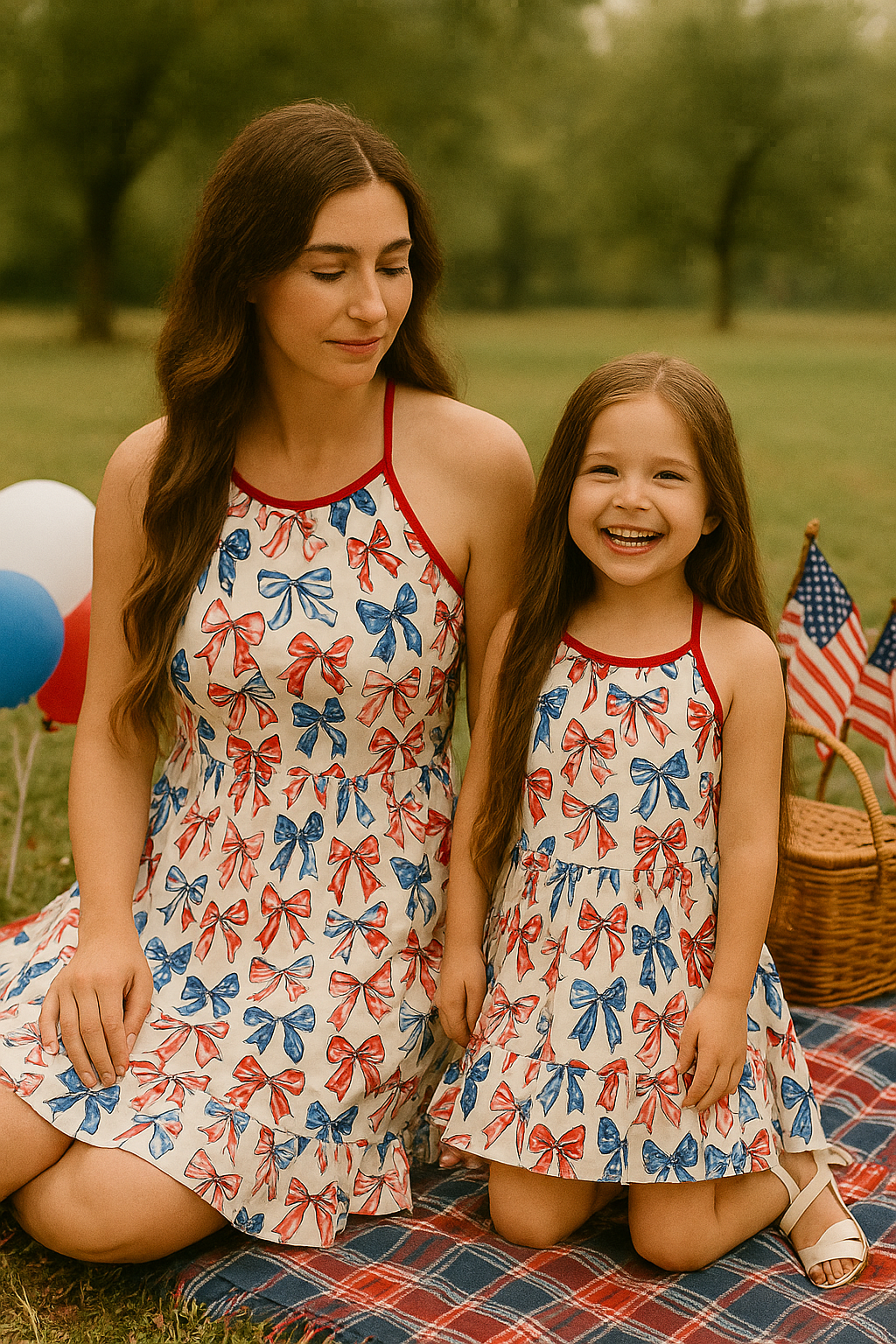 Bow Print Mom&Me Top