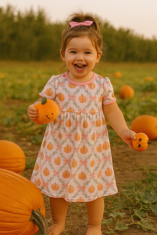 Pink Pumpkin Bamboo Dress