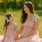 Pink Floral Smocked Mom & Me Dress