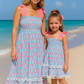 Blue Ribbon Lace Charm Smocked Mom&Me Dress