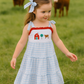 Blue Farm Embroidery Tiered Dress