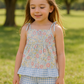 Pastel Wildflowers Print Shorts Set