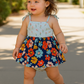 Blue Floral Bloomer Set