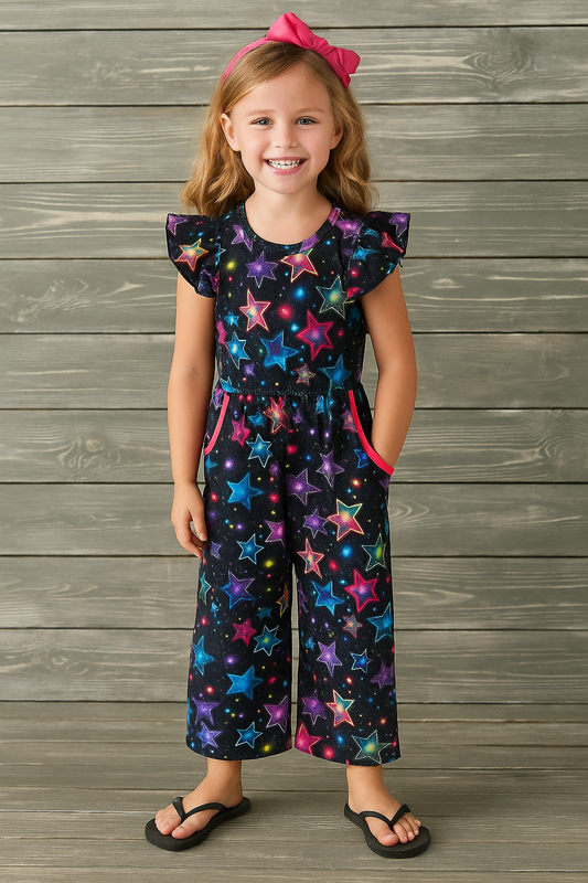 Electric Starlight Girls Jumpsuit