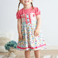 Platinum Floral Print Strap Girl Dress