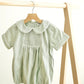 Sage Hand-Smocked Boy Bubble