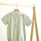 Sage Hand-Smocked Boy Bubble