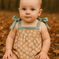 Mustard & Mint Floral Print Ruffle Bubble