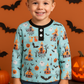 Blue Halloween Boy Pajamas Set