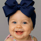 Maddie's Big Bow Headband, 5" Bow Classic, 20 Color Options
