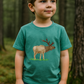 Blue Deer Applique Top