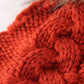 Caramel Pompom  Cable Beanie