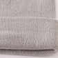 Grey Ribbed Basic Knit Beanie