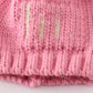Pink Pompom Hi Cable Beanie