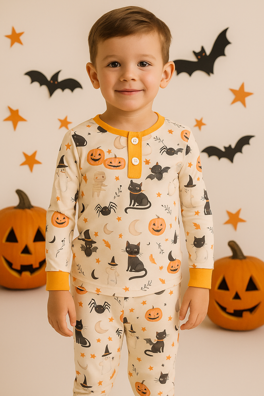 Halloween Boy Pajamas Set