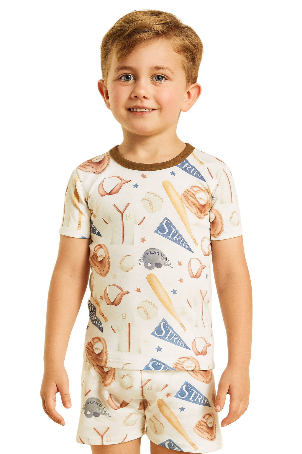Batter Up! Bamboo Pajama Short Set