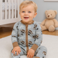 Game Day Gray Bamboo Convertible Romper