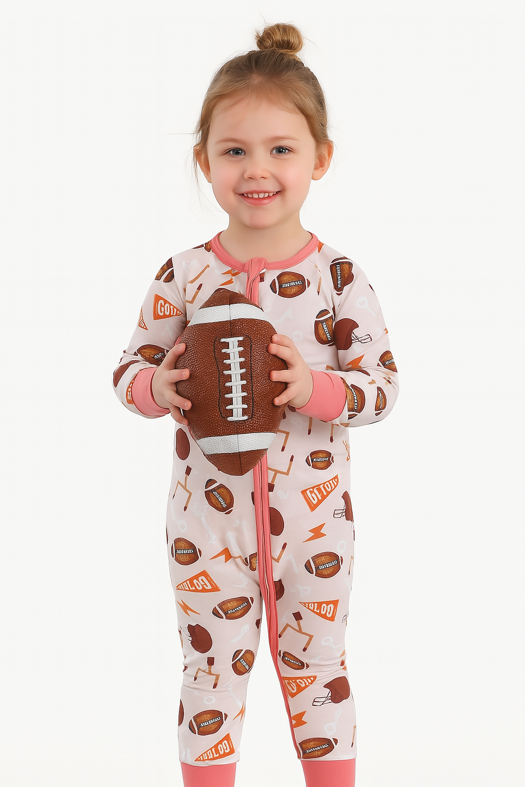 Game Day Pink Bamboo Convertible Romper