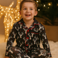 Navy Deer Print Pajamas Set