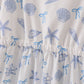 Blue Seashell Bow Mom & Me Dress