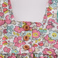 Pink & Aqua Floral Print Bubble