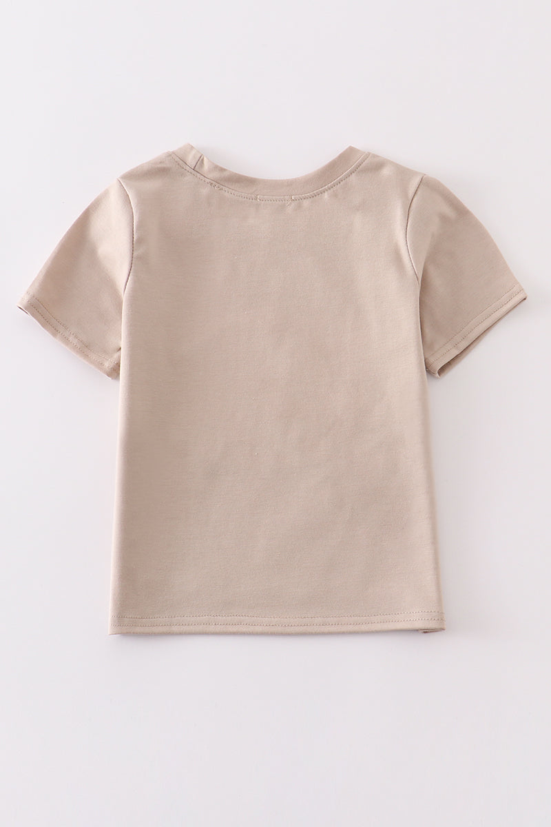 Khaki Truck Applique Top