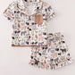 Beige Farm Girl Pajamas Set