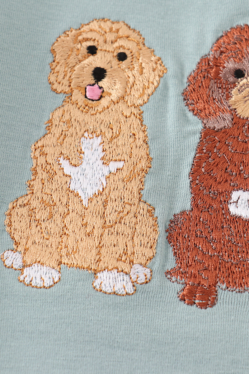 Puppy Embroidery Boy Set