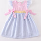 Pink Stripe Seersucker Dress