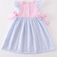 Pink Stripe Seersucker Dress