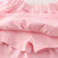 Pink Cow Embroidery Girl Skort Set